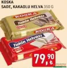 KOSKA SADE/KAKAOLU HELVA 350 G fiyat ve kampanya bilgisi